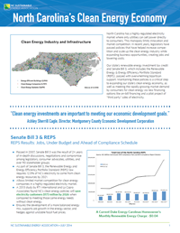 North Carolina’s Clean Energy Economy